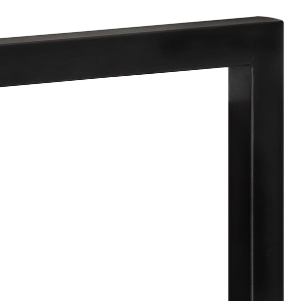 vidaXL Wall Shelves 2 pcs. 25x25x35 cm Solid Acacia Wood and Steel