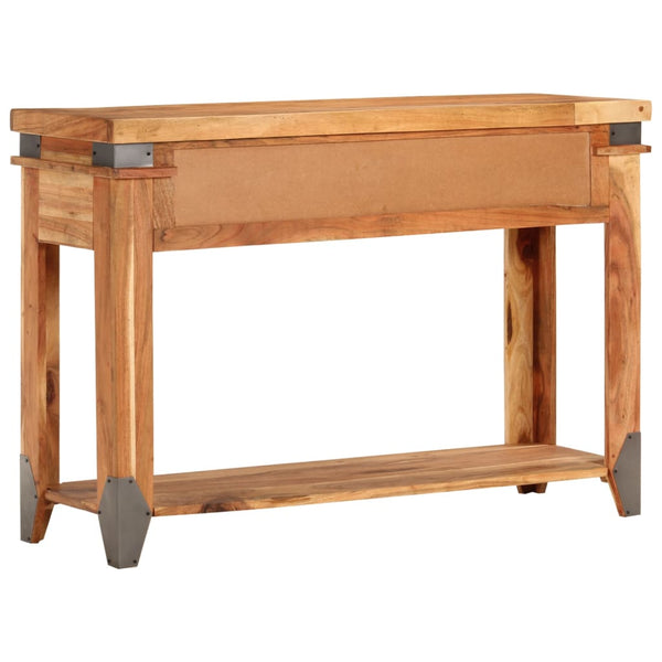 vidaXL Console Table 110x34x74 cm Solid Acacia Wood