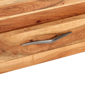 vidaXL Console Table 110x34x74 cm Solid Acacia Wood