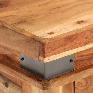 vidaXL Console Table 110x34x74 cm Solid Acacia Wood