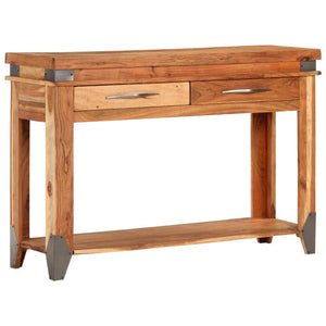 vidaXL Console Table 110x34x74 cm Solid Acacia Wood