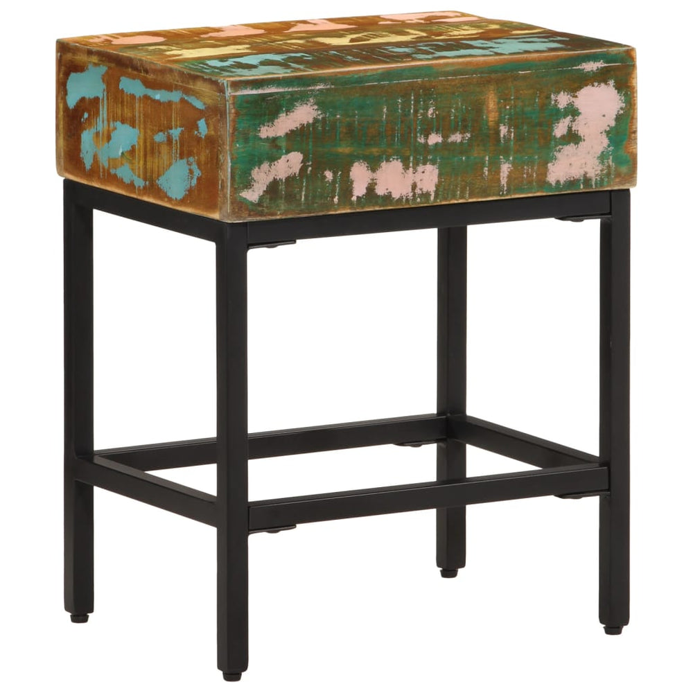 vidaXL Side Table 40x30x51 cm Solid Reclaimed Wood