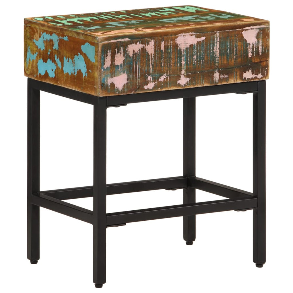 vidaXL Side Table 40x30x51 cm Solid Reclaimed Wood