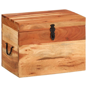 vidaXL Storage Box 39x28x31 cm Solid Acacia Wood