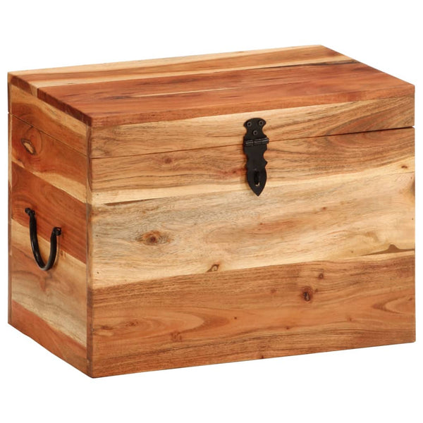 vidaXL Storage Box 39x28x31 cm Solid Acacia Wood