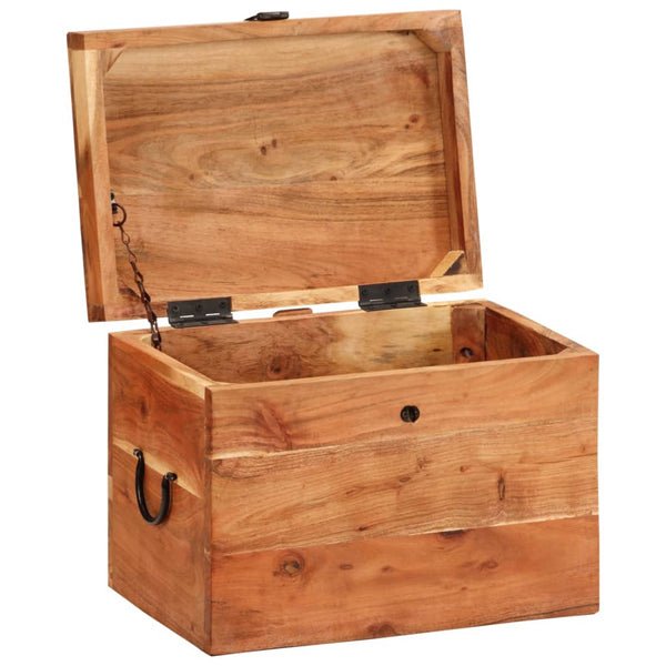 vidaXL Storage Box 39x28x31 cm Solid Acacia Wood