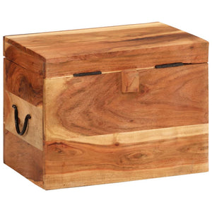 vidaXL Storage Box 39x28x31 cm Solid Acacia Wood