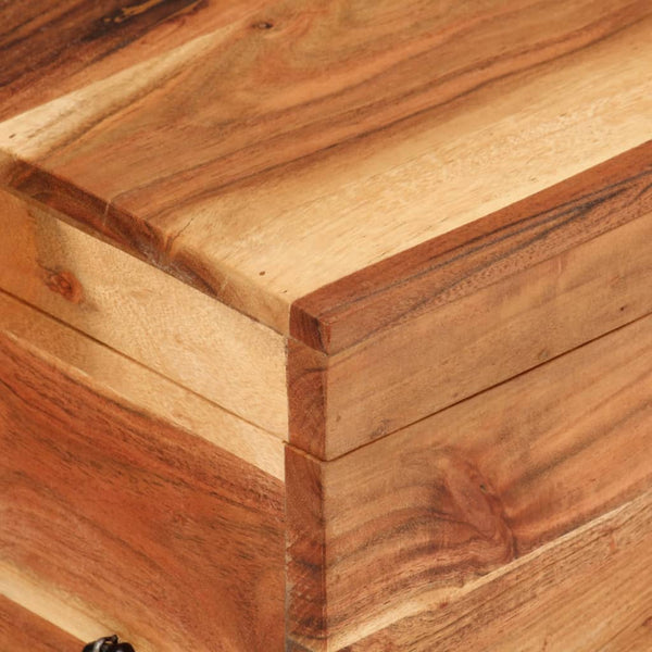 vidaXL Storage Box 39x28x31 cm Solid Acacia Wood