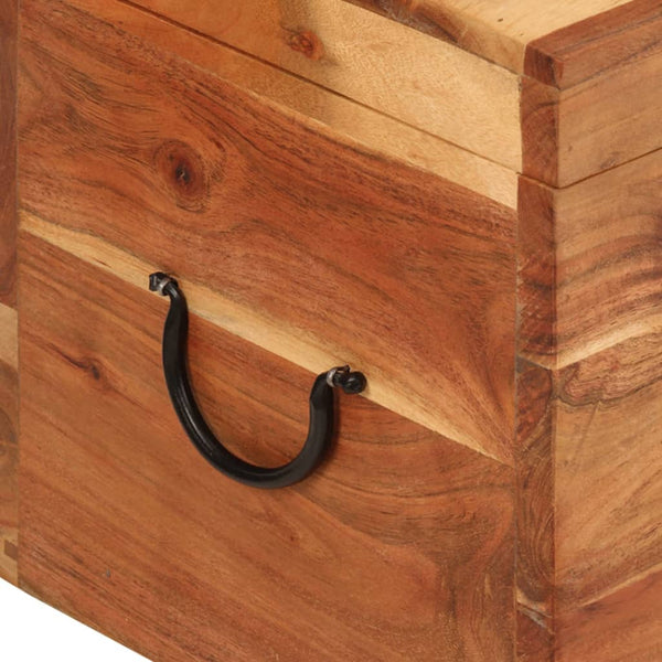 vidaXL Storage Box 39x28x31 cm Solid Acacia Wood