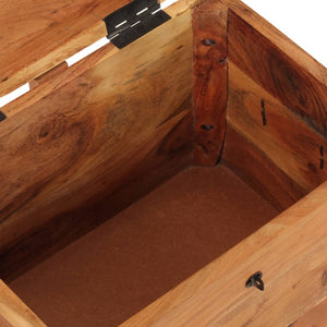 vidaXL Storage Box 39x28x31 cm Solid Acacia Wood