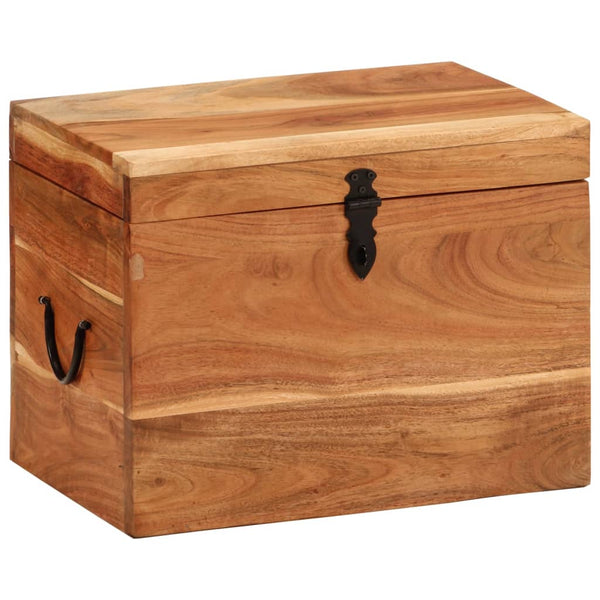 vidaXL Storage Box 39x28x31 cm Solid Acacia Wood