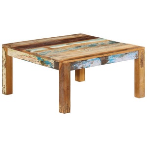 vidaXL Coffee Table 80x80x40 cm Solid Reclaimed Wood