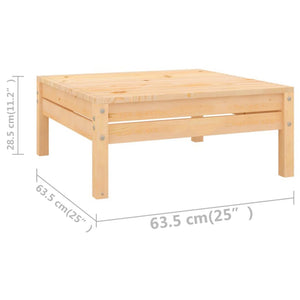 vidaXL 3-Piece Garden Lounge Set Solid Pine Wood