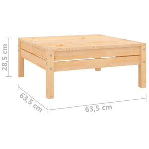 vidaXL 4-piece Solid Pine Garden Lounge Set