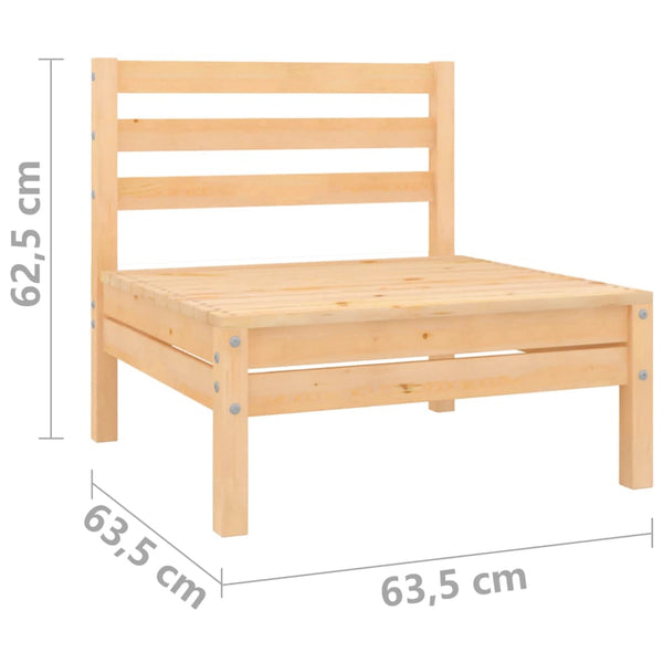 vidaXL 4-piece Solid Pine Garden Lounge Set