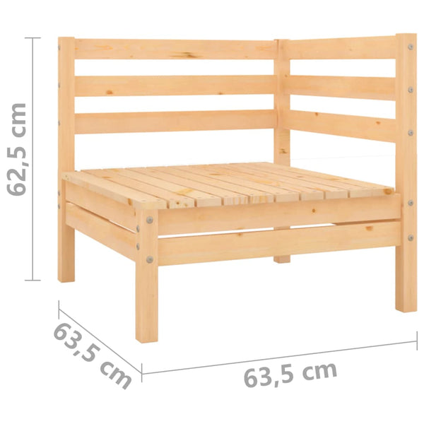 vidaXL 4-piece Solid Pine Garden Lounge Set