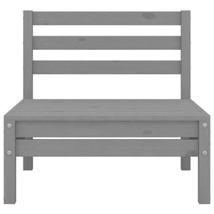 vidaXL 4-piece Garden Lounge Set Grey Solid Pine Wood