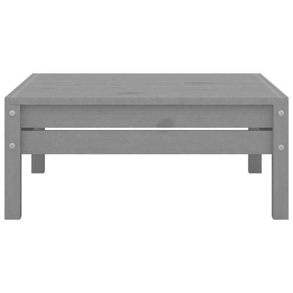 vidaXL 4-piece Garden Lounge Set Grey Solid Pine Wood
