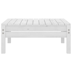 vidaXL 3-Piece Garden Lounge Set White Solid Pine Wood