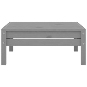 vidaXL 3-Piece Garden Lounge Set Grey Solid Pine Wood