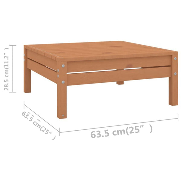 vidaXL 10-Piece Garden Lounge Set Honey Brown Solid Pine Wood