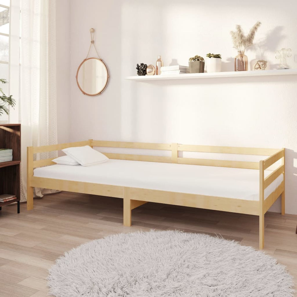 vidaXL Day Bed with Mattress 90x200 cm Solid Pine Wood