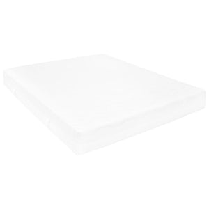 vidaXL Day Bed with Mattress 90x200 cm White Solid Pine Wood
