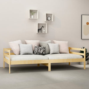 vidaXL Day Bed with Mattress 90x200 cm Solid Pine Wood