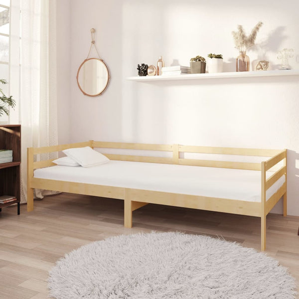 vidaXL Day Bed with Mattress 90x200 cm Solid Pine Wood
