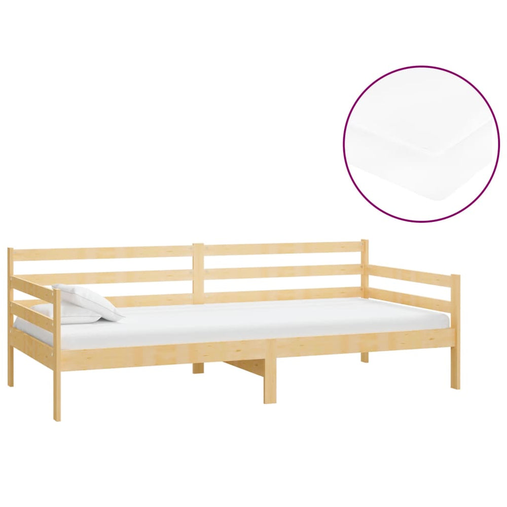 vidaXL Day Bed with Mattress 90x200 cm Solid Pine Wood