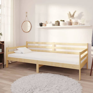 vidaXL Day Bed with Mattress 90x200 cm Solid Pine Wood