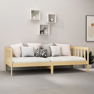 vidaXL Day Bed with Mattress 90x200 cm Solid Pine Wood