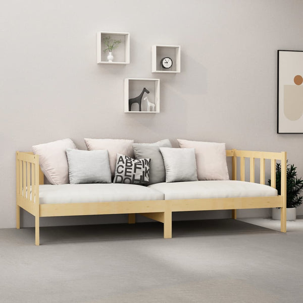vidaXL Day Bed with Mattress 90x200 cm Solid Pine Wood