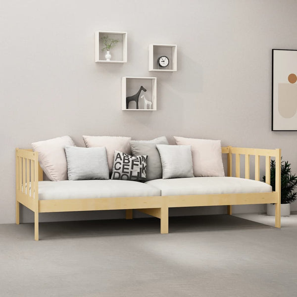 vidaXL Day Bed with Mattress 90x200 cm Solid Pine Wood