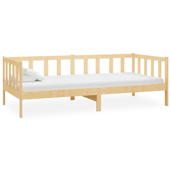 vidaXL Day Bed with Mattress 90x200 cm Solid Pine Wood