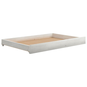 vidaXL Day Bed with Drawers White 90x200 cm Solid Pine Wood