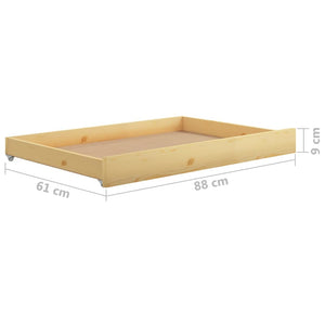 vidaXL Day Bed with Drawers 90x200 cm Solid Pine
