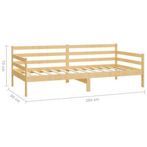vidaXL Day Bed with Drawers 90x200 cm Solid Pine
