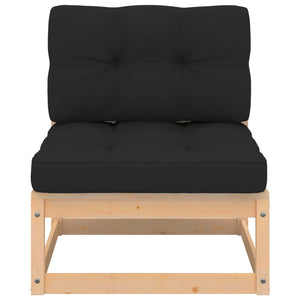 vidaXL 3-Piece Garden Lounge Set with Cushions Solid Pine Wood