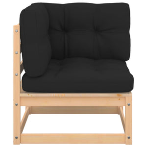 vidaXL 3-Piece Garden Lounge Set with Cushions Solid Pine Wood