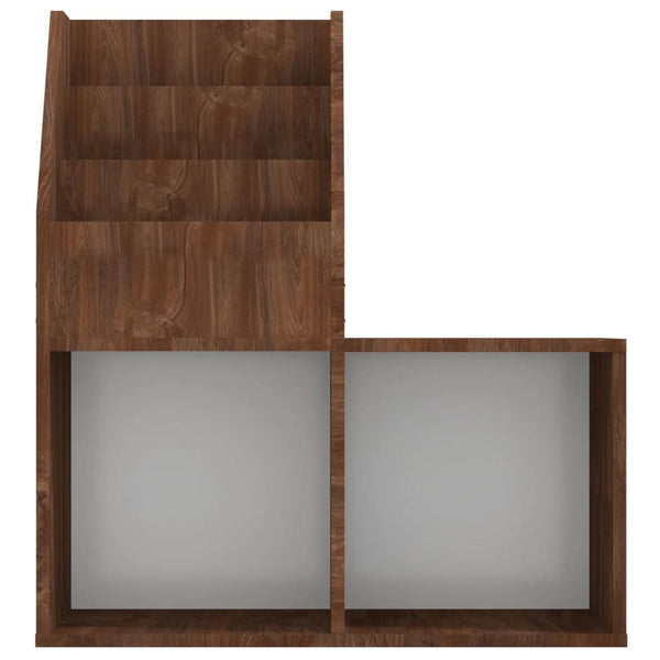 vidaXL Children's Bookcase Brown Oak 71x30x78.5 cm Engineered Wood