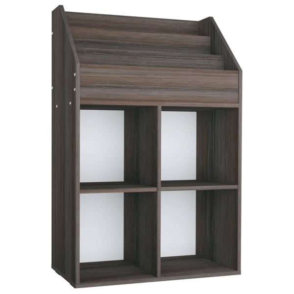 vidaXL Kids Bookcase Grey & Sonoma Oak 71x30x114 cm Chipboard