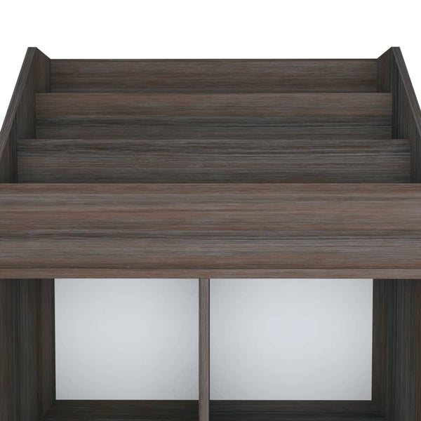 vidaXL Kids Bookcase Grey & Sonoma Oak 71x30x114 cm Chipboard
