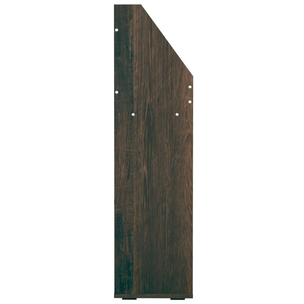 vidaXL Kids' Bookcase Smoked Oak 71x30x114 cm Chipboard