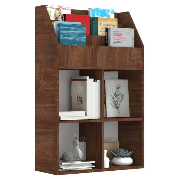 vidaXL Kids' Bookshelf Brown Oak Look 71x30x114cm Engineered Wood