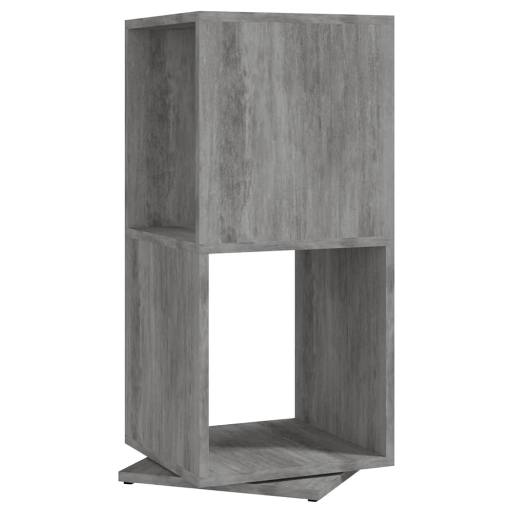 vidaXL Rotating Shelf Concrete Grey 34.5x34.5x75.5 cm Engineered Wood
