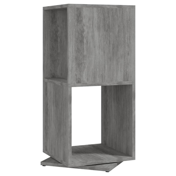 vidaXL Rotating Shelf Concrete Grey 34.5x34.5x75.5 cm Engineered Wood