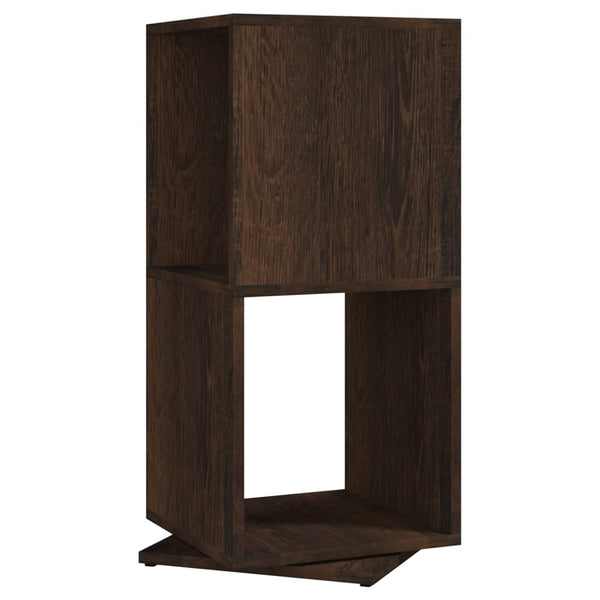 vidaXL Rotating Shelf Smoked Oak 34.5x34.5x75.5 cm Engineered Wood