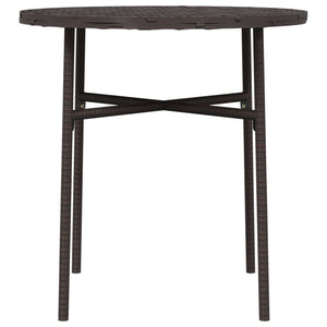 Beistelltisch Braun 45 cm Poly Rattan