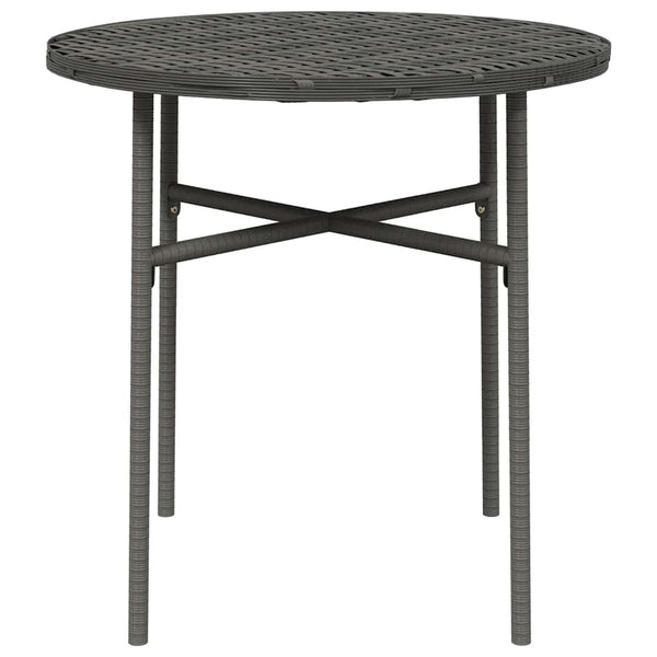 Beistelltisch Grau 45 cm Poly Rattan